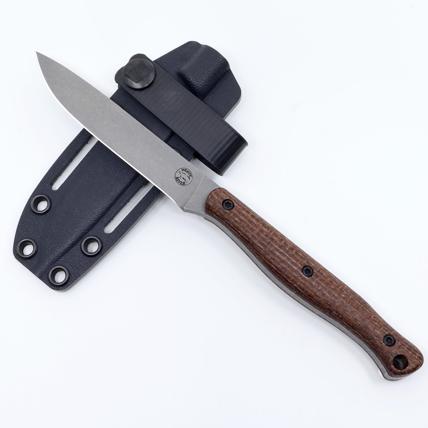 White River Exodus 4 Jackalope Exodus4-NAT Kydex sheath back with belt attachment