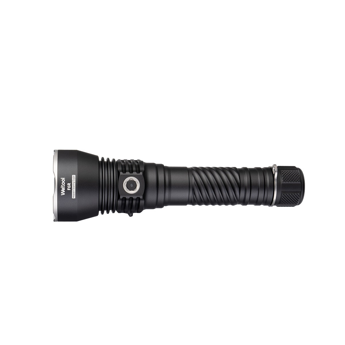 Weltool F6R side profile view – 5,200 lumen long-throw LED searchlight