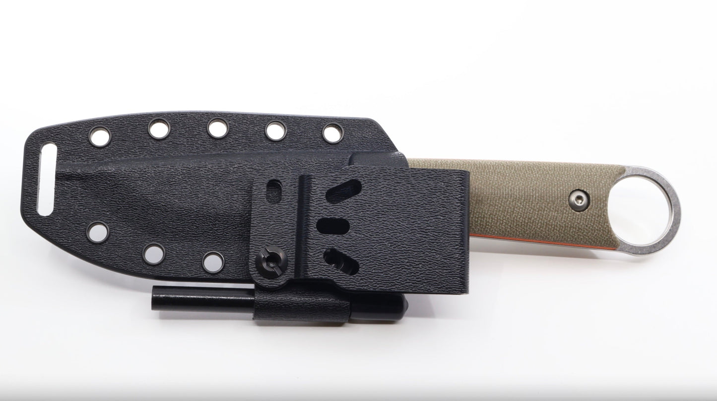 White River FC-PKO Firecraft Puukko with Kydex sheath and included ferro rod