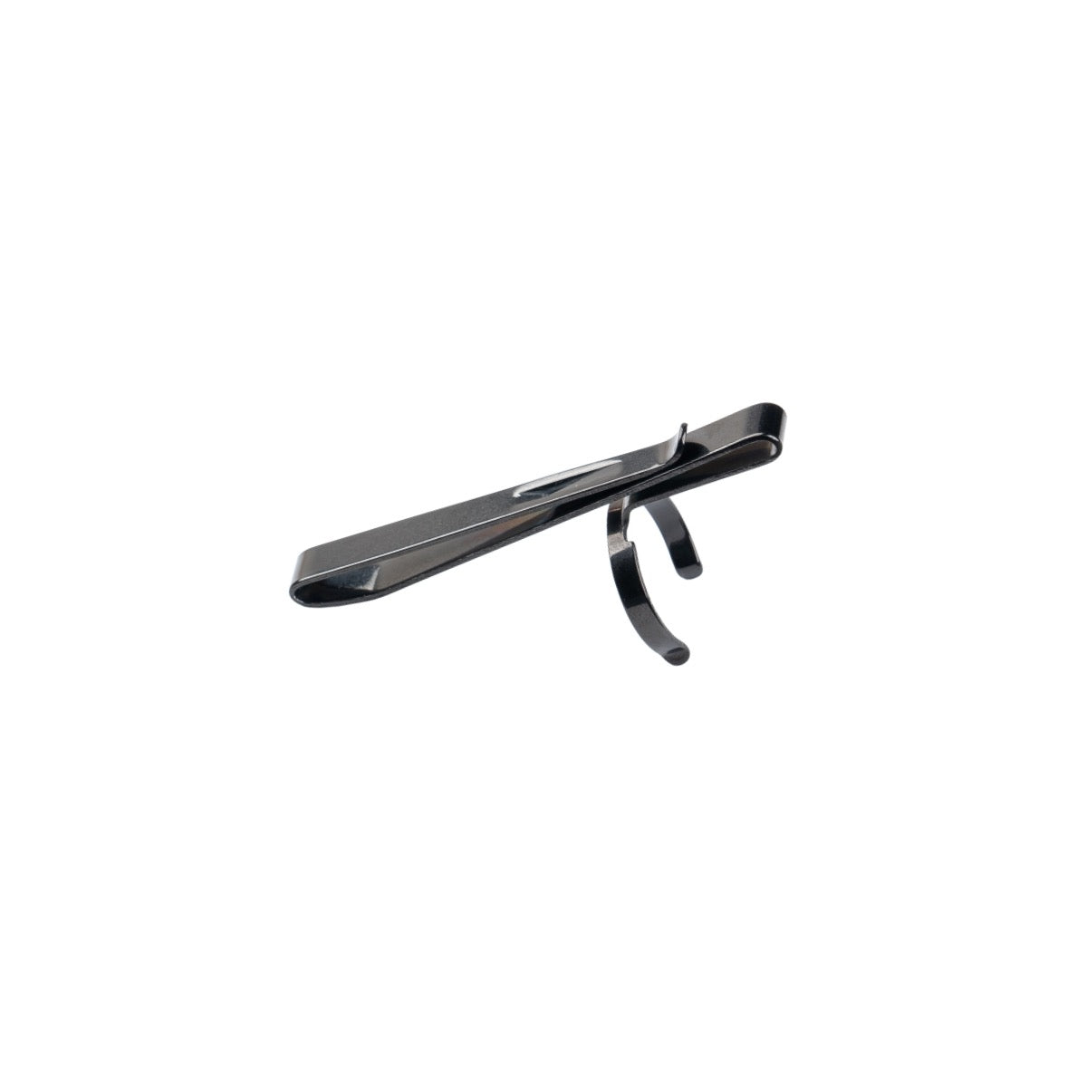 Weltool FC2 deep carry pocket clip, stainless steel PVD black for 18650 flashlights