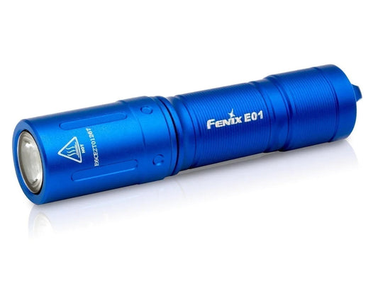 Fenix E01 V2 100 Lumen AAA Twist EDC Flashlight - Blue