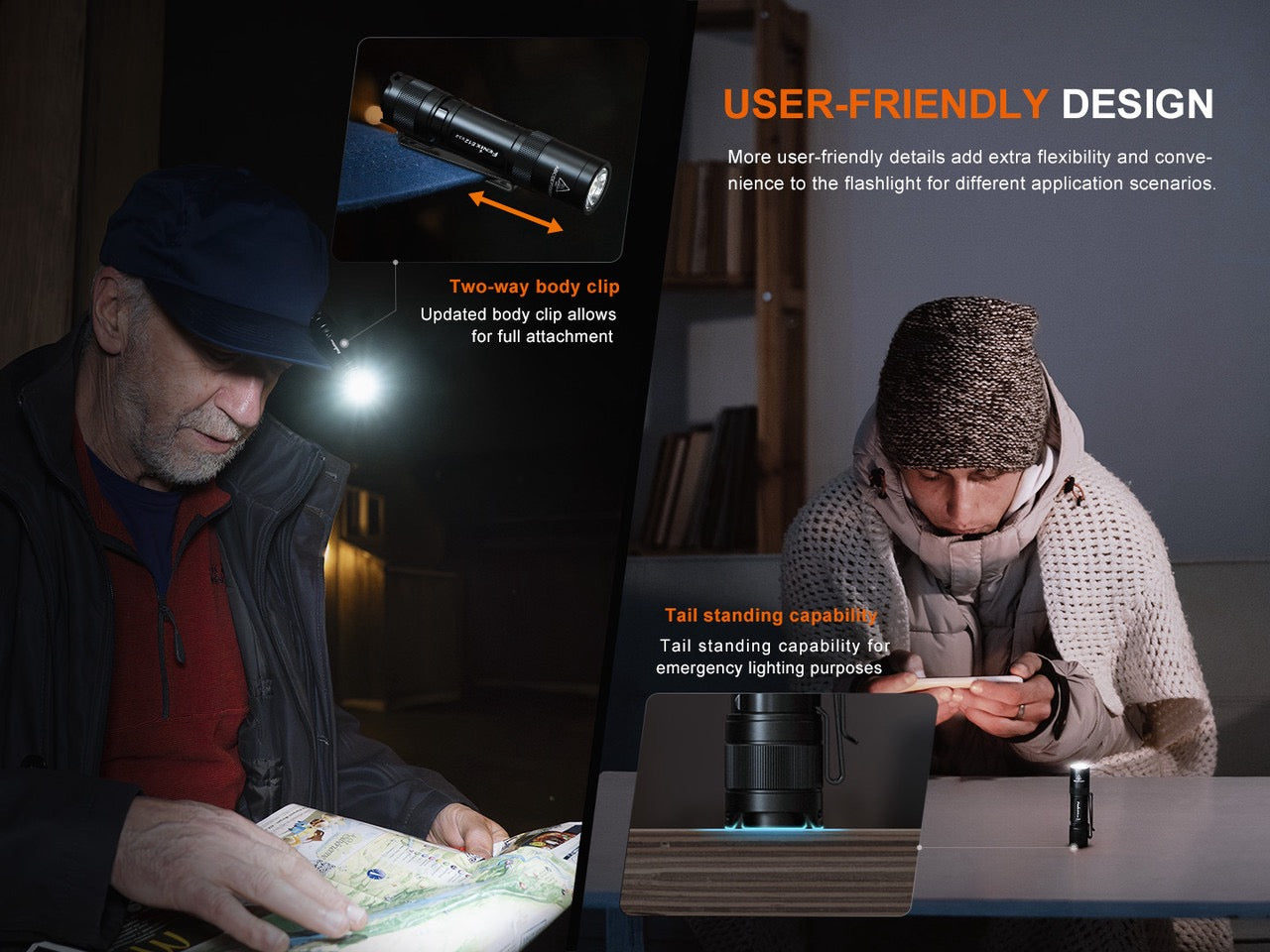 Fenix E12 V3 – 200 Lumen Compact EDC Flashlight with Magnetic Tail