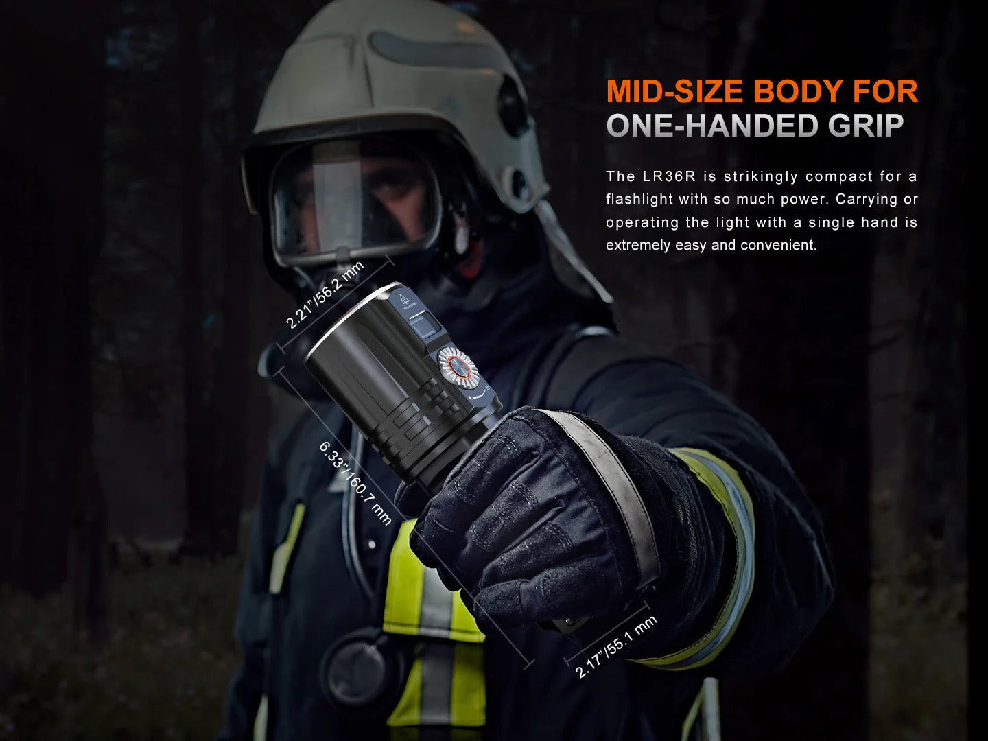 Fenix LR36R – 10,000 Lumen USB-C Rechargeable Search & Rescue Flashlight