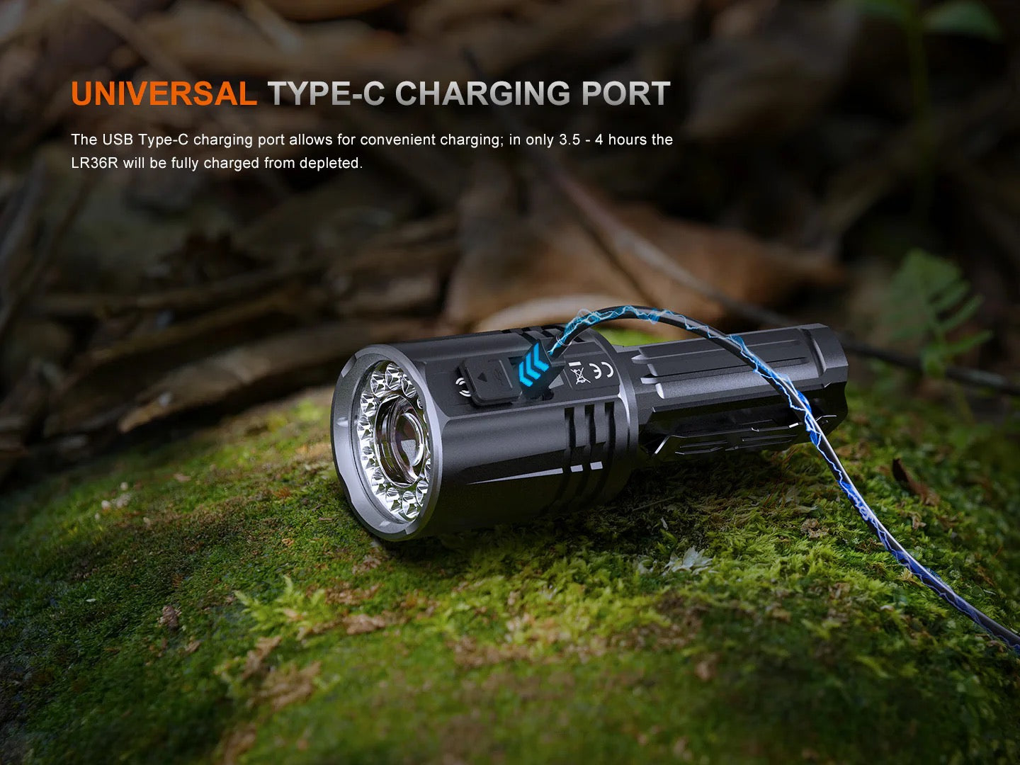 Fenix LR36R – 10,000 Lumen USB-C Rechargeable Search & Rescue Flashlight
