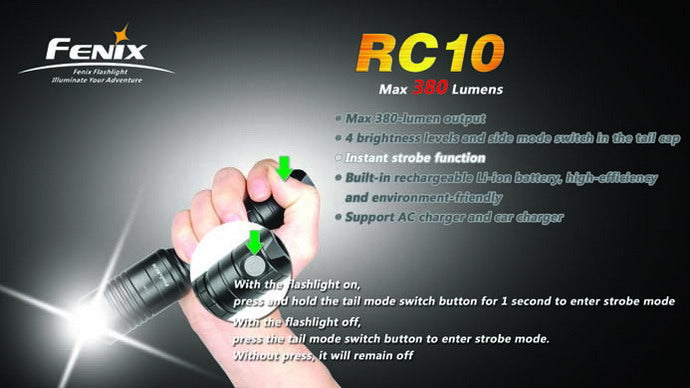 Fenix RC10 CREE XP-G R5 LED Rechargeable Flashlight