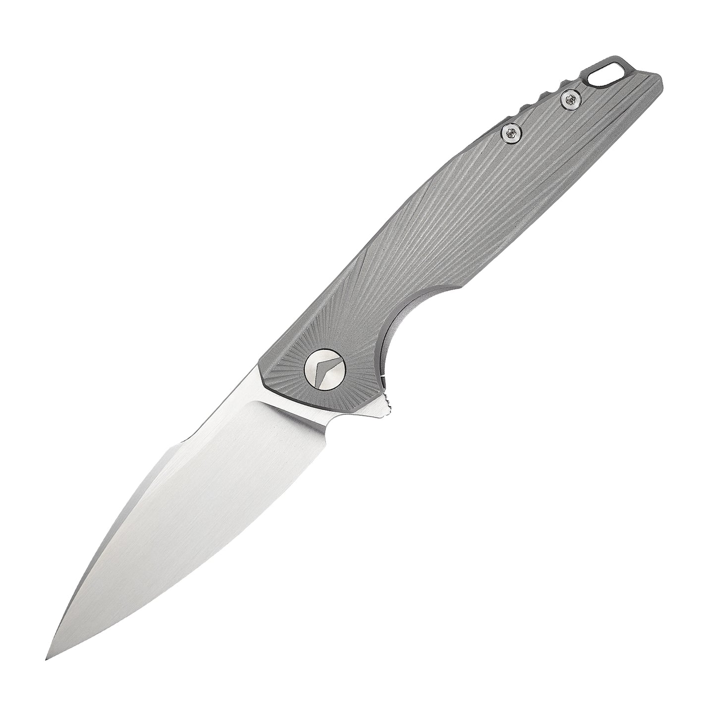 FerraMonster AURORA RAYS FM23002-A â€“ 3.46" M390 Drop Point Titanium Frame Lock Knife