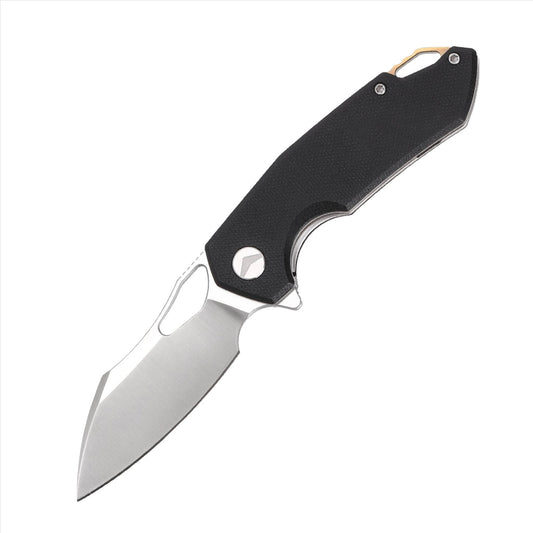FerraMonster Glideman CP FM23003CP-A â€“ 3.05" Satin 154CM Blade, Black Micarta Liner Lock EDC Knife