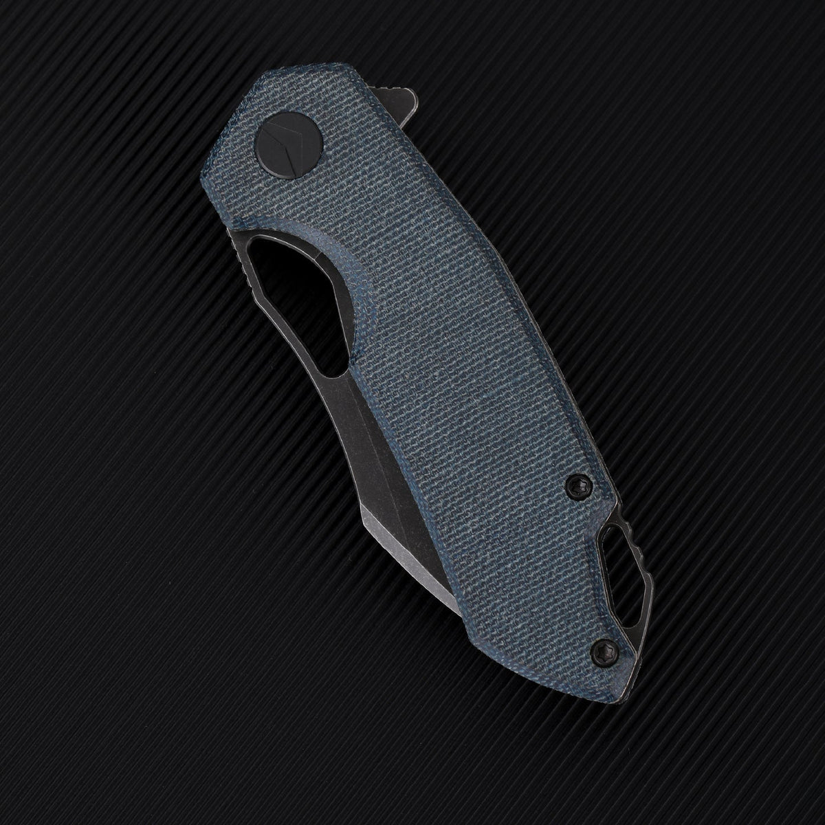 FerraMonster Glideman CP FM23003CP-C blade detail – black stonewash 154CM drop point
