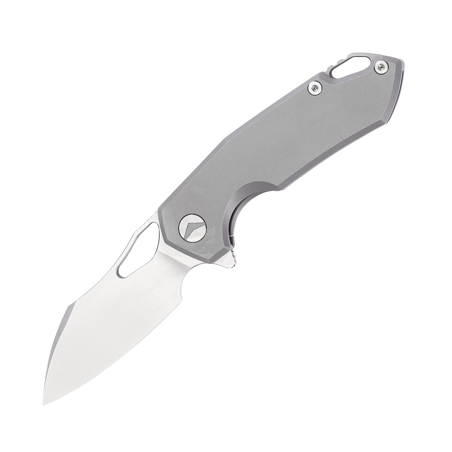 FerraMonster GLIDEMAN FM23003-B â€“ 3.05" M390 Frame Lock Grey Titanium Knife