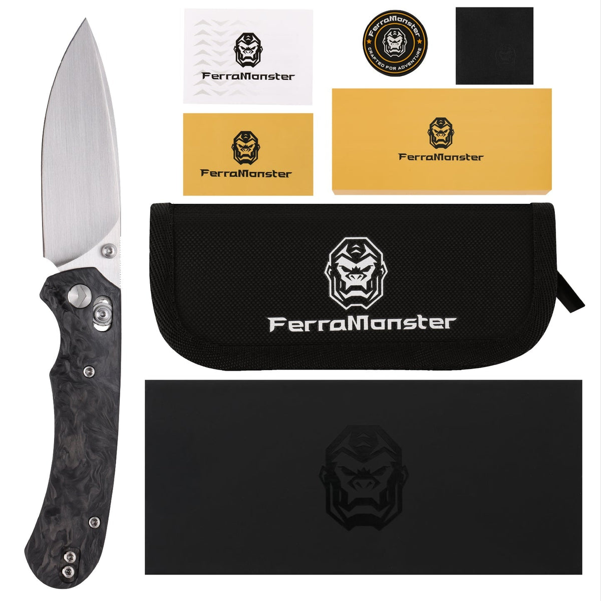 FerraMonster Spectrum FM23004-C in hand – 2.77 oz everyday carry folding knife