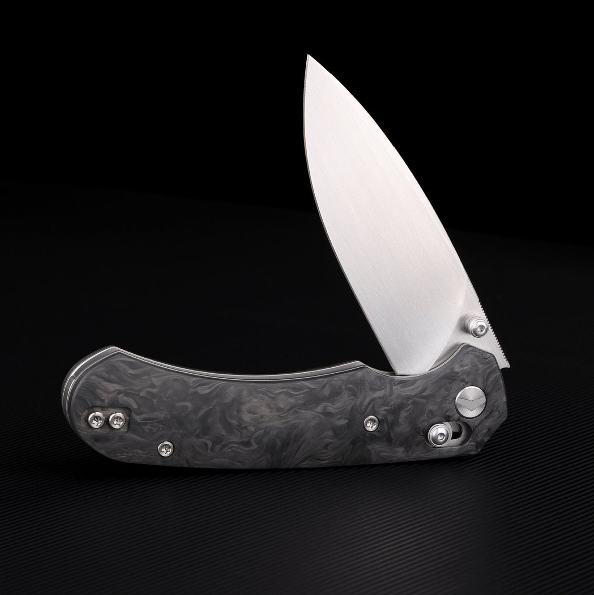 FerraMonster Spectrum FM23004-C black marble carbon fiber handle detail