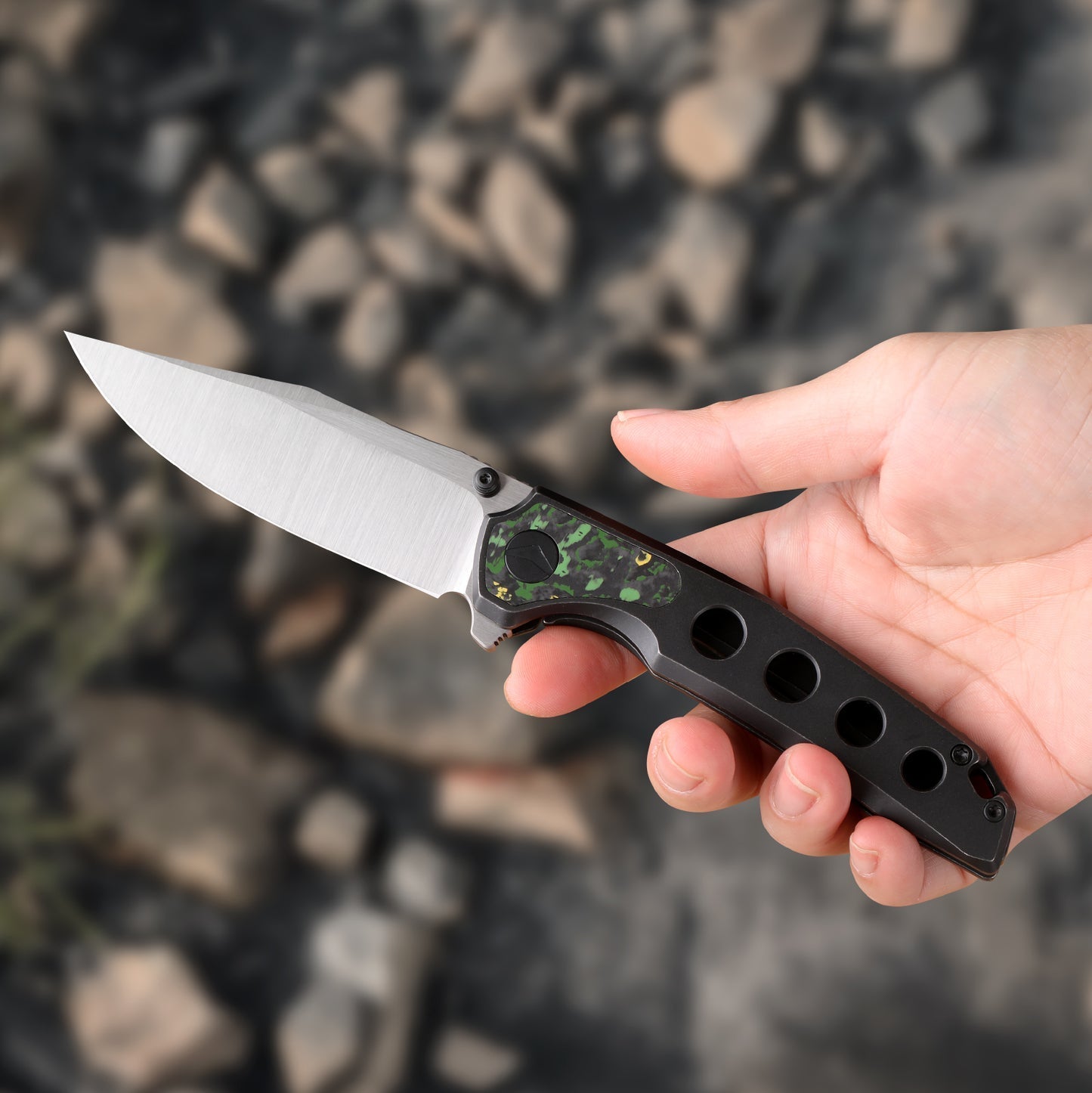 FerraMonster Valken FM23005-D official product photo – Toxic Storm FatCarbon inlay detail