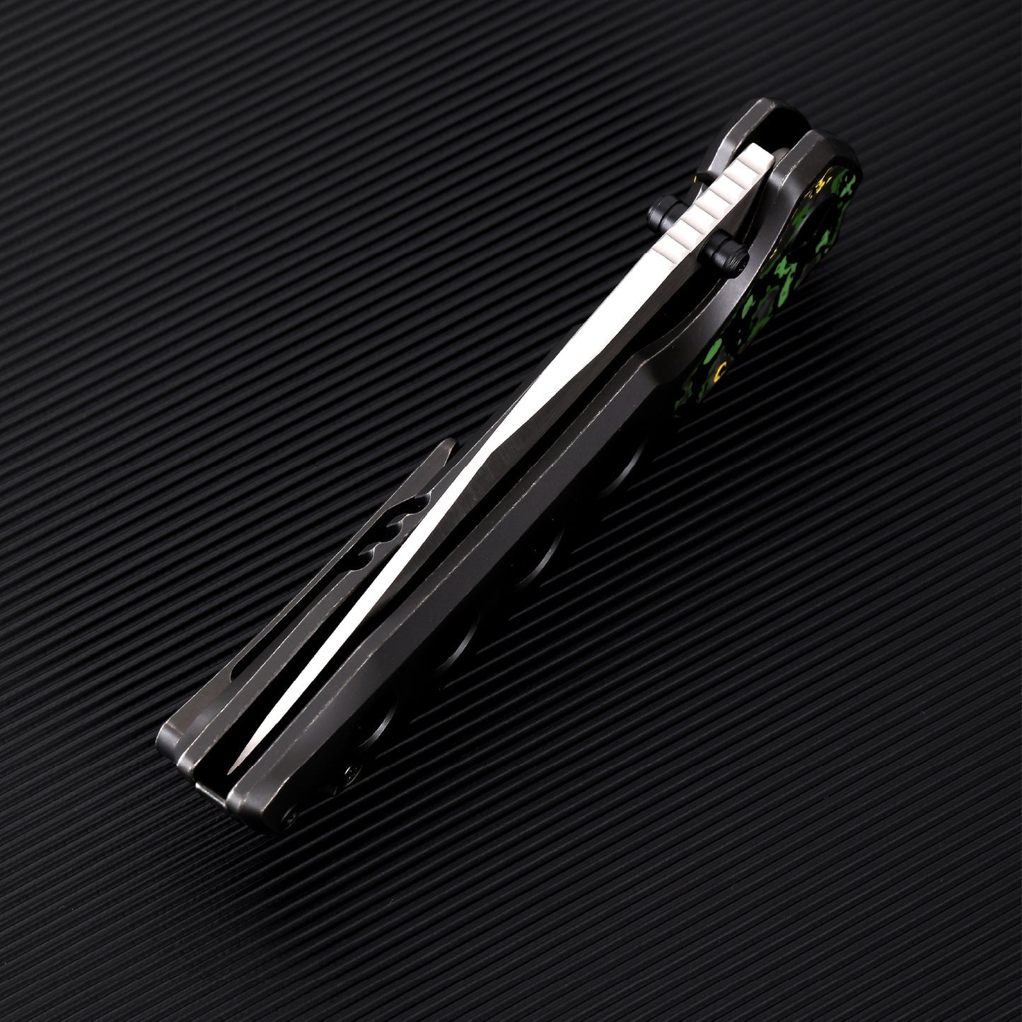 FerraMonster Valken FM23005-D official product photo – open position, M390 clip point blade