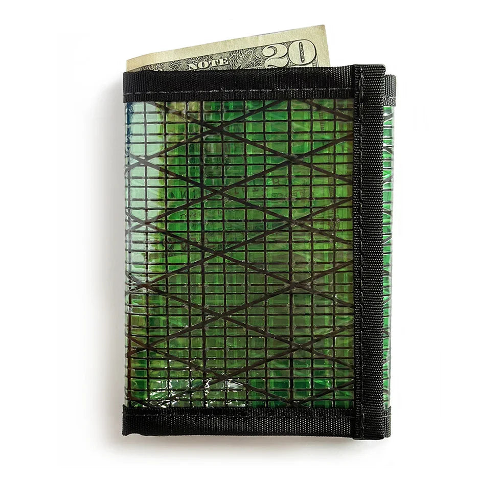 Flowfold Traveler Trifold Wallet - Green