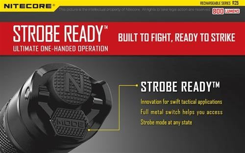 Nitecore R25 800 Lumen Rechargeable Flashlight w/ charging dock CREE XP-L HI V3 LED