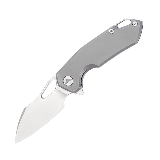 FerraMonster Glideman FM23003-B front view – 3.05″ satin M390 drop point folding knife