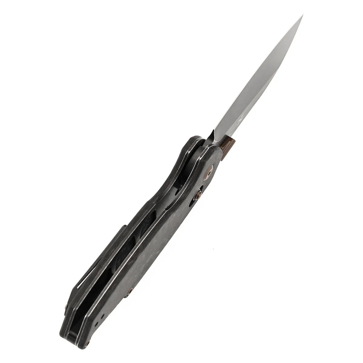 Kansept Model 6 K1022V1 – 3.1" CPM S35VN Blade, Shred Carbon Fiber Handle with Crossbar Lock (Nick Swan Design)