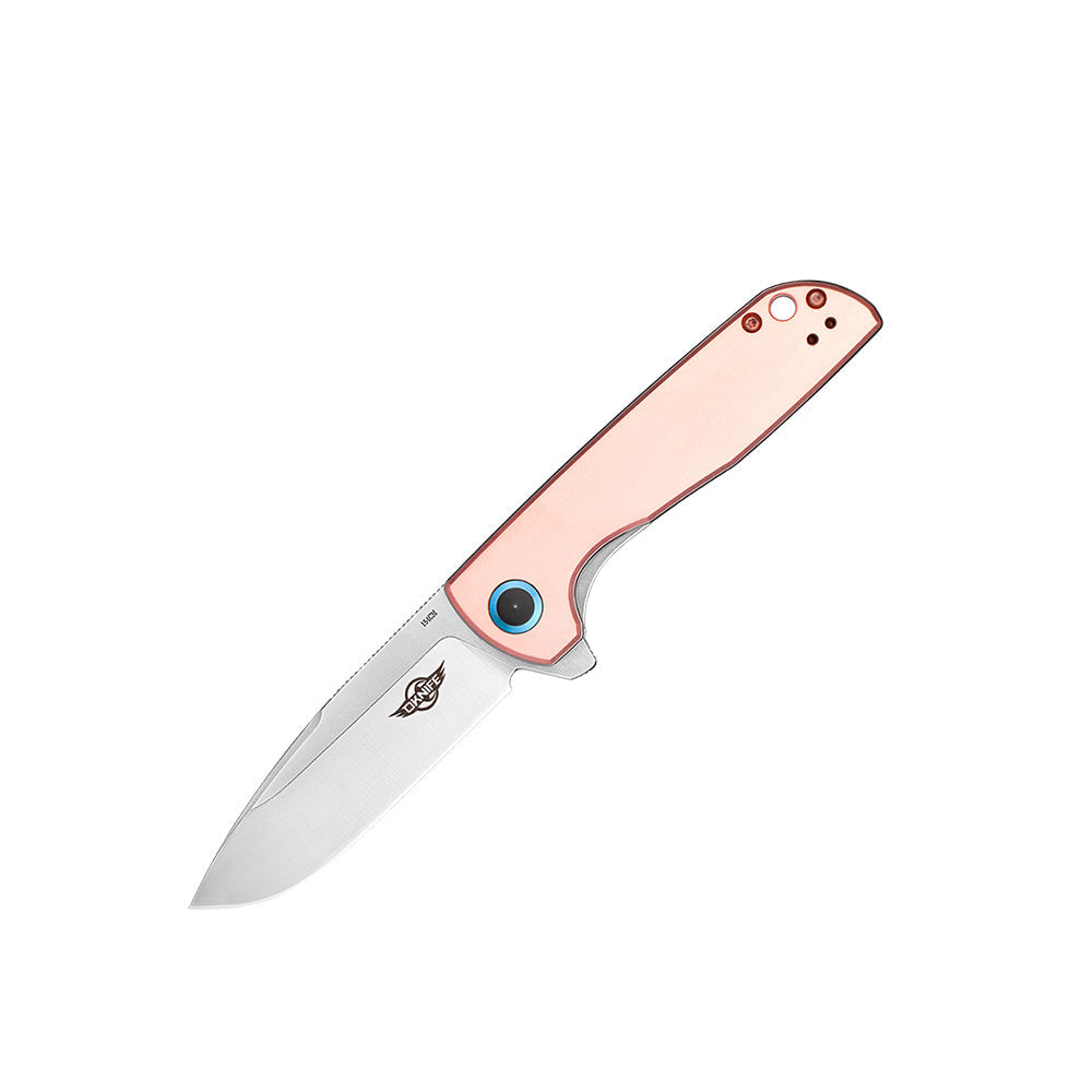 Olight Freeze 2 EDC Folding Knife Copper Handles 3.32in 154cm Steel Blade