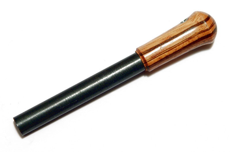 Hardwood Firesteel / Ferro Rod 1/2" - Zebra