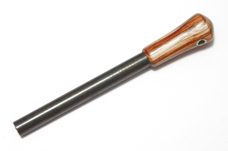 Hardwood Firesteel / Ferro Rod 3/8" - Zebra