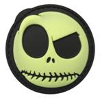 Nightmare Smiley Glow Morale Patch G-ZBFX front view – 2.36″ round glow-in-the-dark stitched-grin face 3D PVC patch