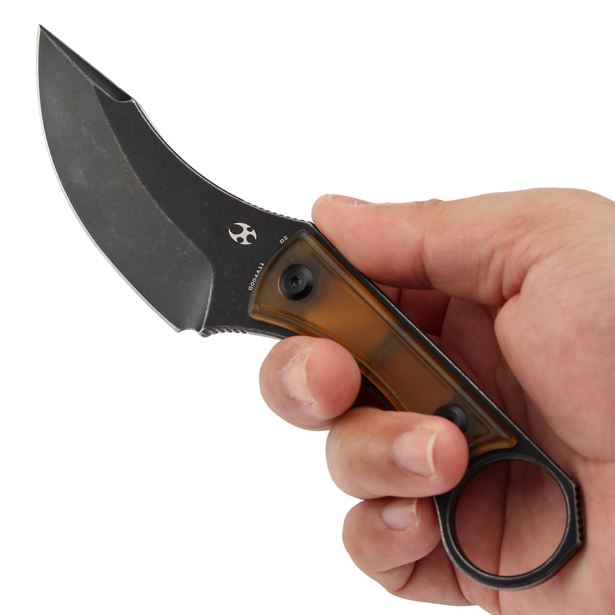 Kansept Knives Niko G004A11 Blackwash finish detail