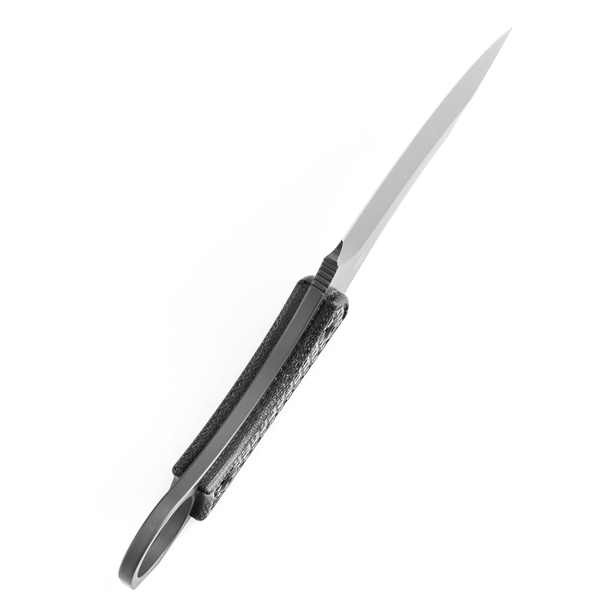 Kansept Niko G004A6 black Micarta handle detail