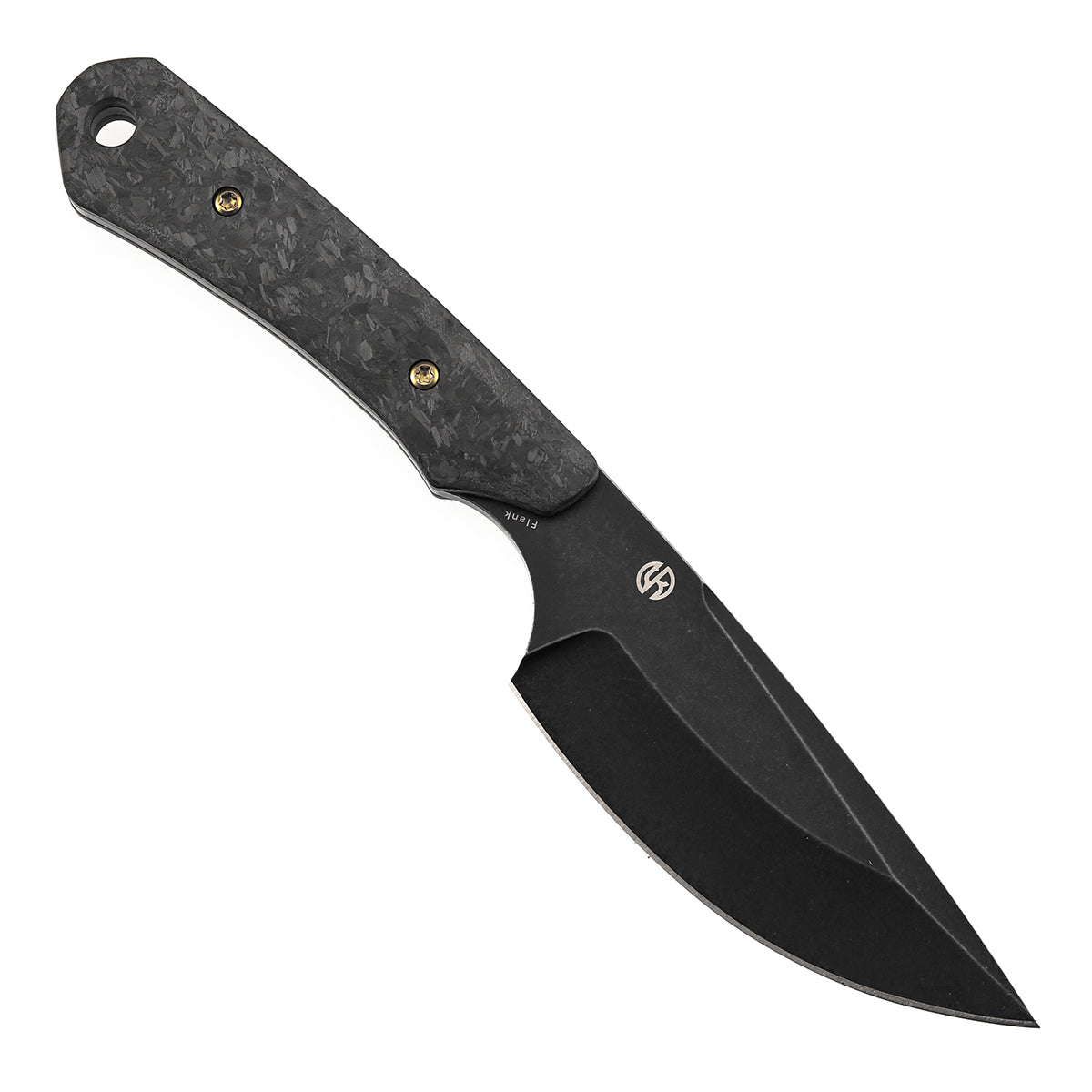 Kansept Flank G006A1 black Shred Carbon Fiber handle detail