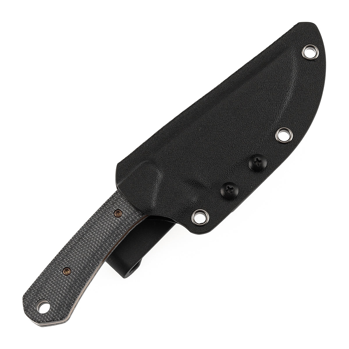 Kansept Knives Flank G006A3 blade detail – rose gold coated D2 drop point