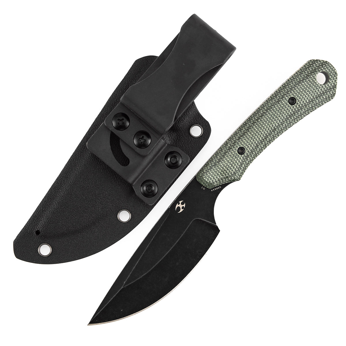 Kansept Knives Flank G006A4 front view – 3.69" drop point fixed blade knife