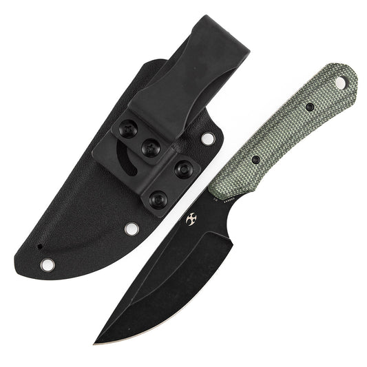 Kansept Knives Flank G006A4 front view – 3.69" drop point fixed blade knife
