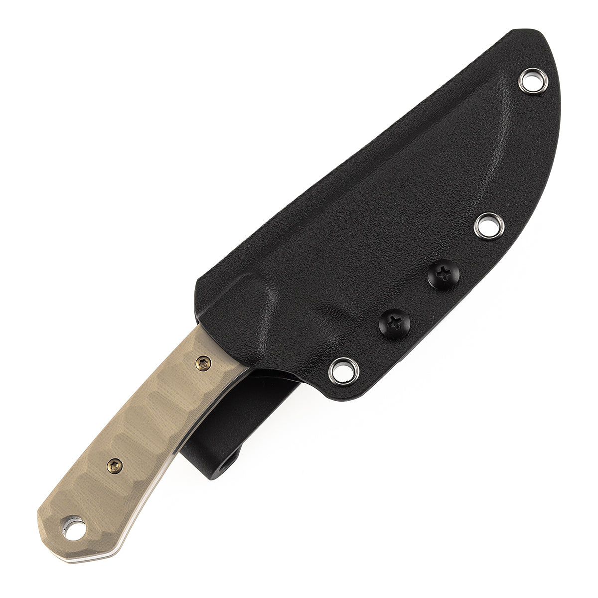 Kansept Knives Flank G006A5 blade detail – stonewashed D2 drop point