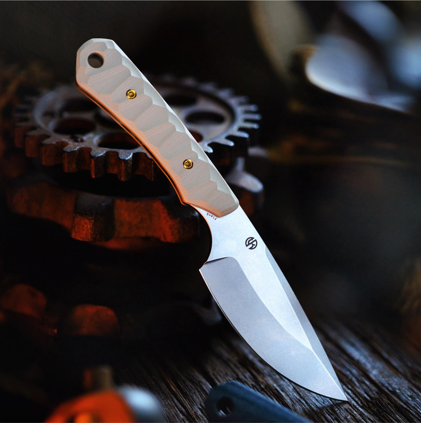 Kansept Knives Flank G006A5 front view – 3.69" drop point fixed blade knife