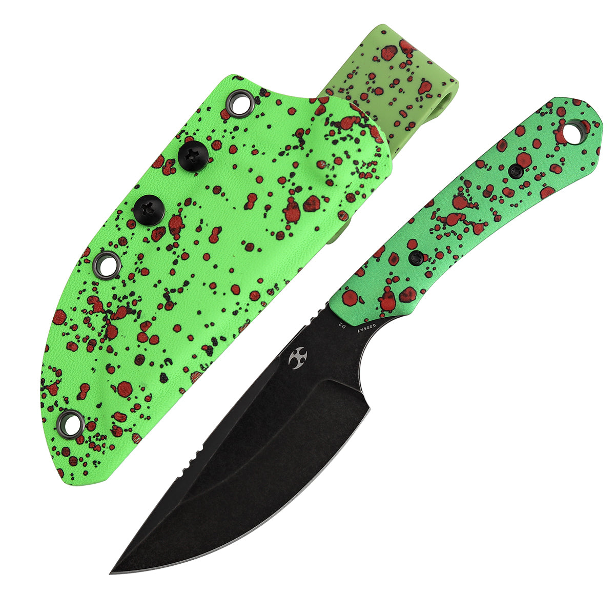 Kansept Flank G006A7 front view – 3.69" Drop Point fixed blade knife