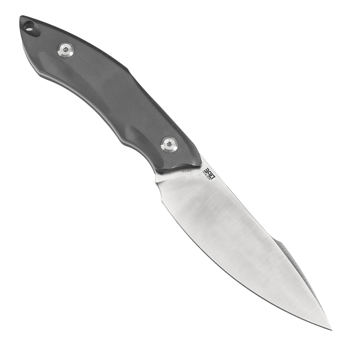 Kansept Luccio G007A7 blade detail – satin CPM S35VN clip point