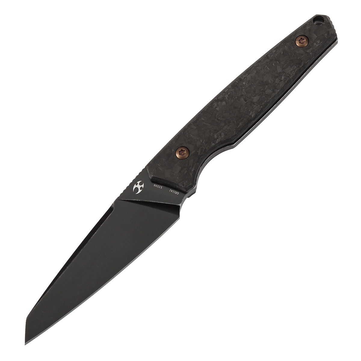 Kansept Parr G011A1 blade detail – blackwash CPM S35VN drop point