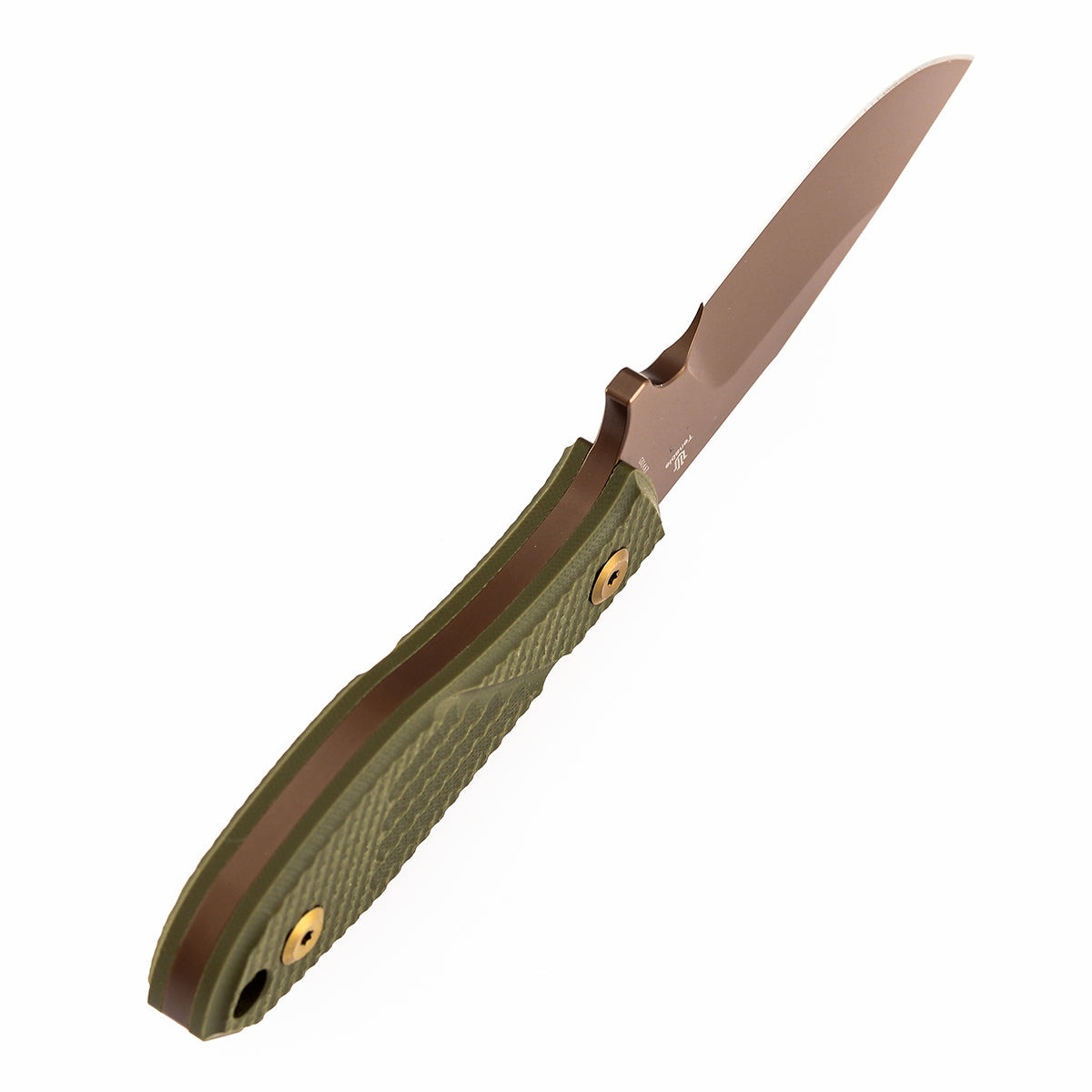 Tenable Tiny Dancer G014A7 olive green G10 handle detail