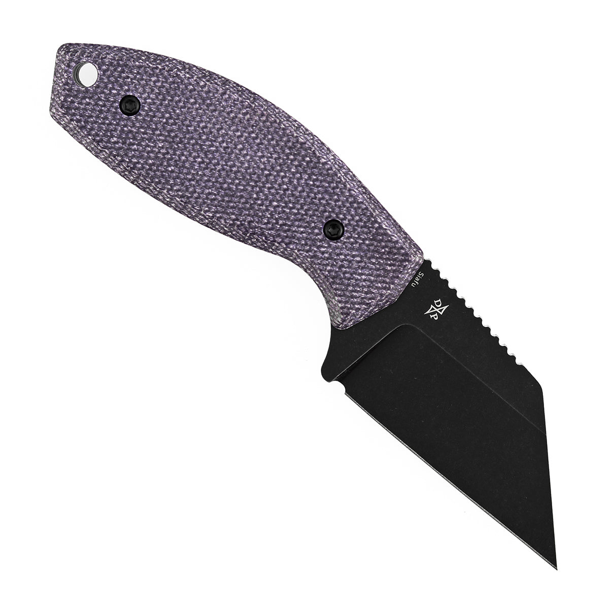 Kansept Siafu G016A1 blade detail – blackwash D2 wharncliffe