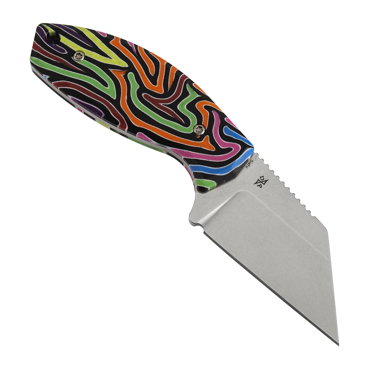 Kansept Siafu G016A3 blade detail – stonewashed D2 wharncliffe