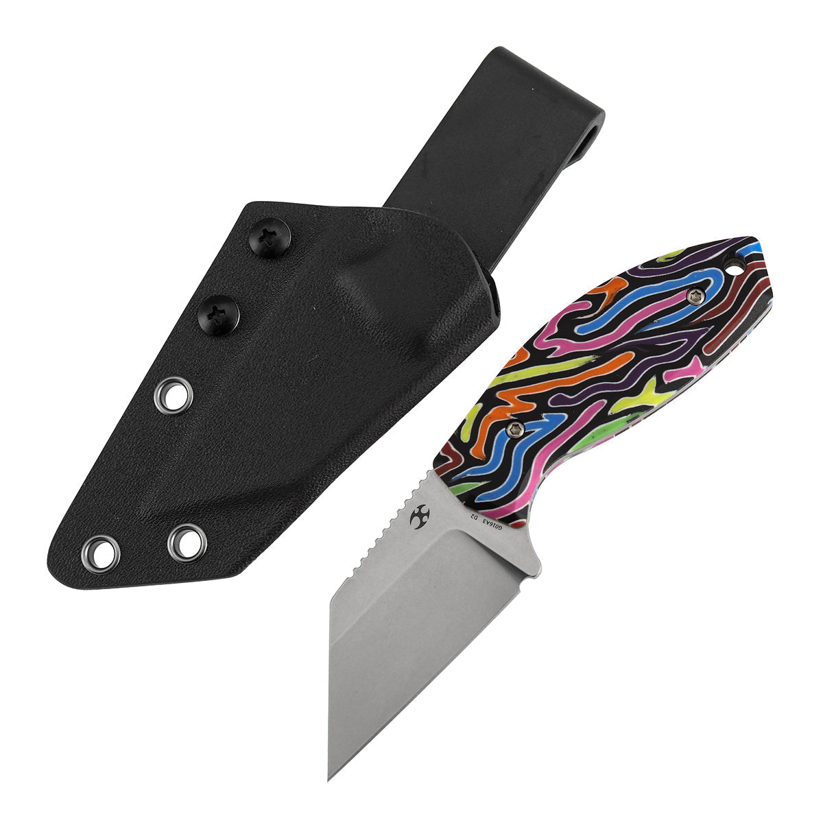 Kansept Siafu G016A3 front view – 2.41" wharncliffe fixed blade knife
