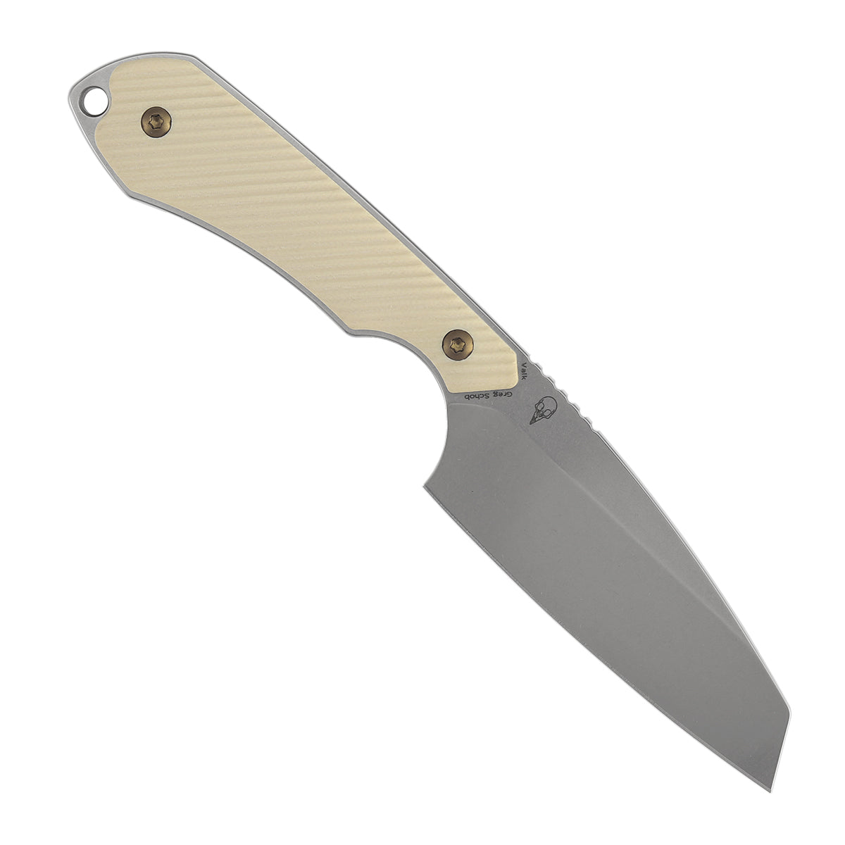 Kansept Valk G019A3 ivory G10 handle detail