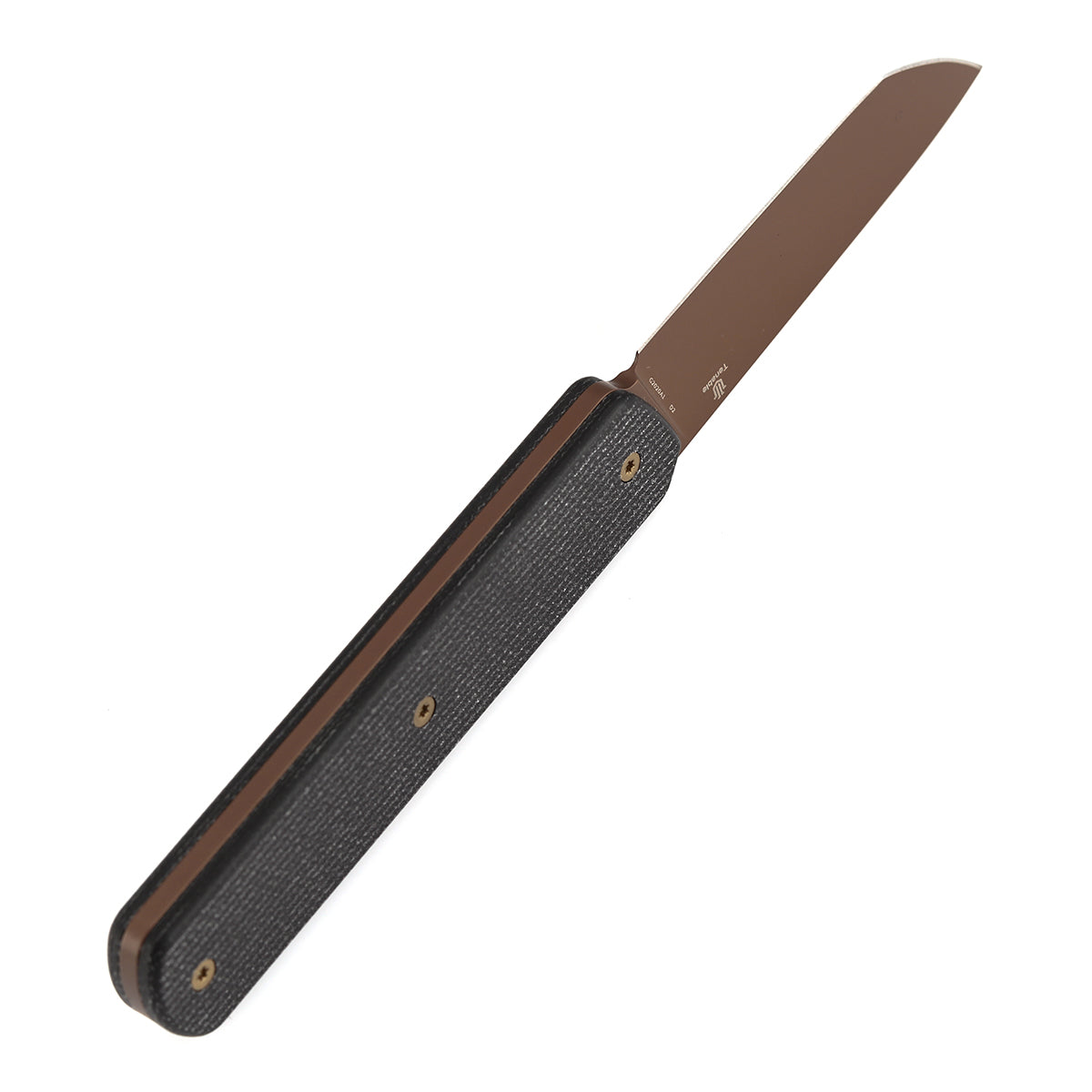 Tenable Foosa G2020A1 black Micarta handle detail
