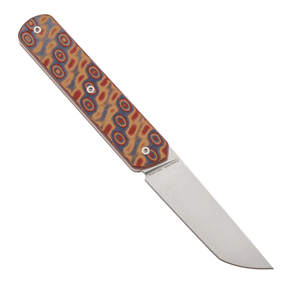 Tenable Foosa G2020A2 blade detail – stonewashed D2 tanto