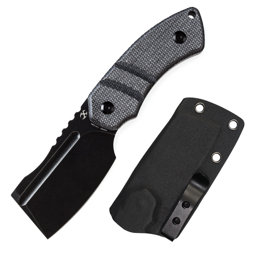 Kansept Korvid S G2030A1 front view - 2.9" cleaver fixed blade knife