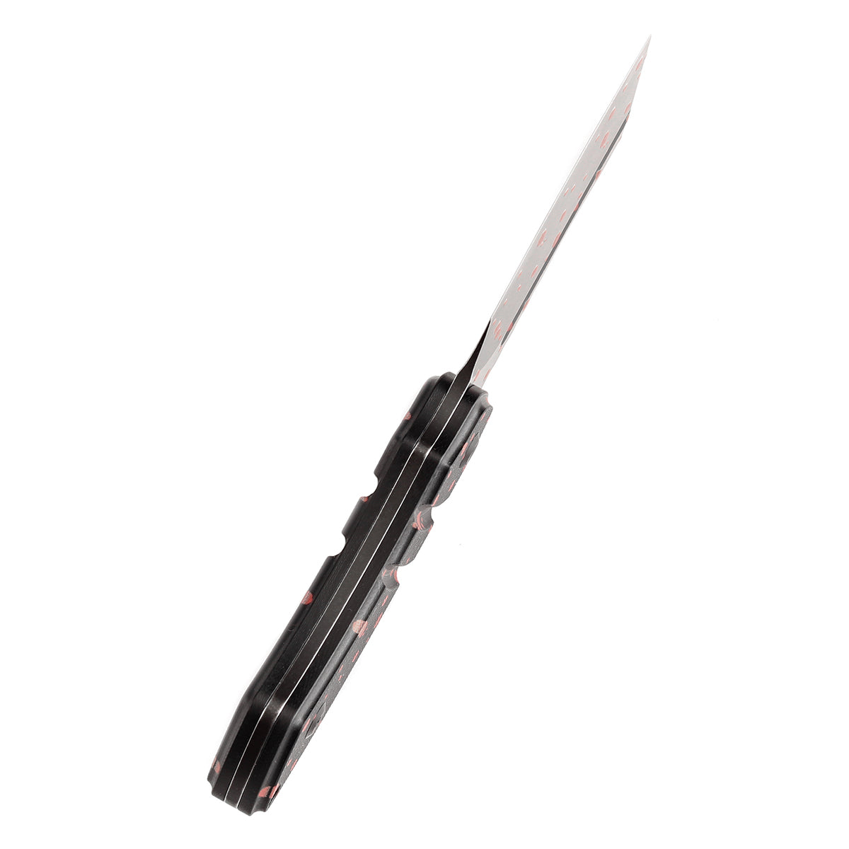 Kansept Korvid S G2030A10 black G10 Zombie Blood print handle detail