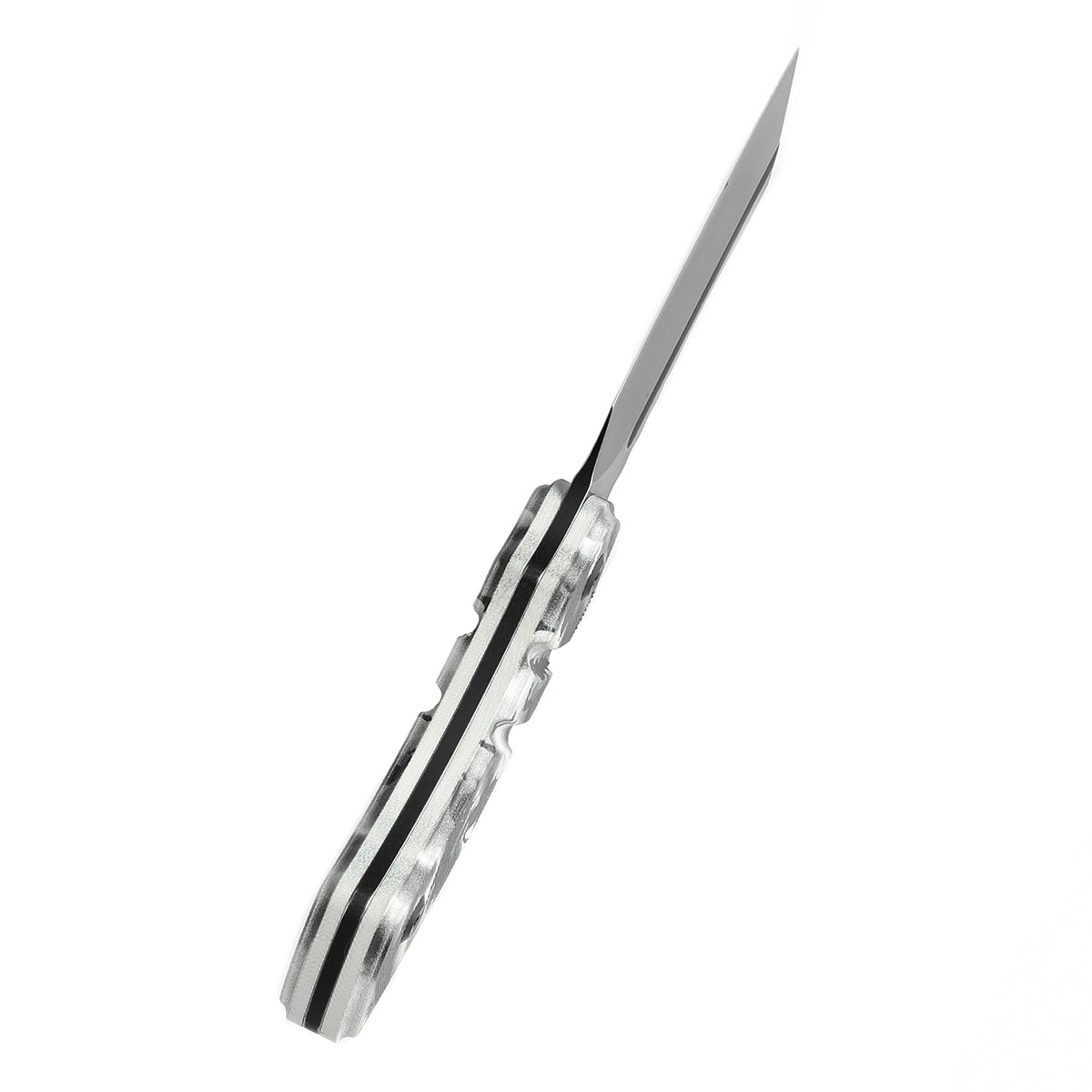 Kansept Korvid S G2030A9 black cat print G10 handle detail