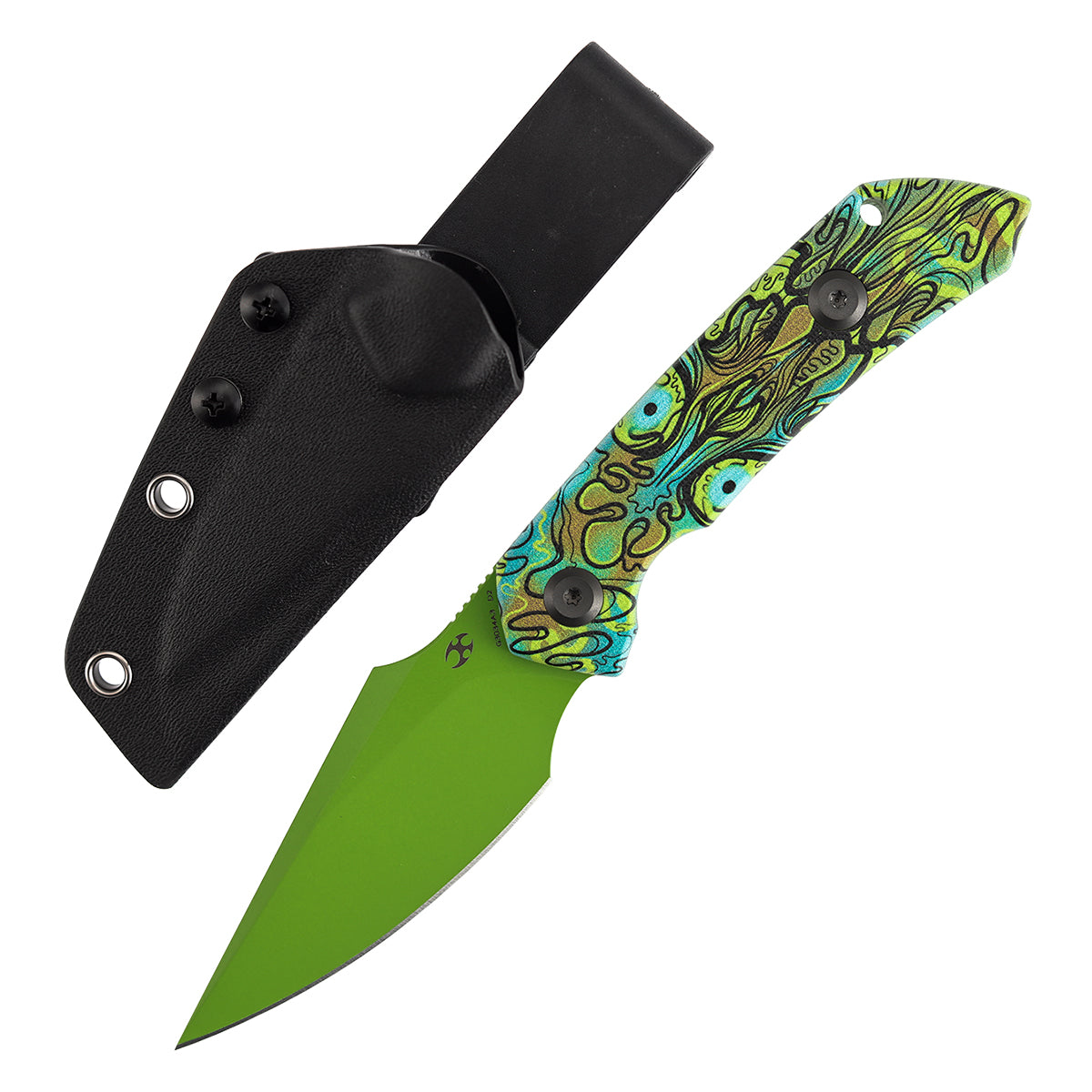 Kansept Fenrir G3034A3 front view – 2.87" harpoon fixed blade knife