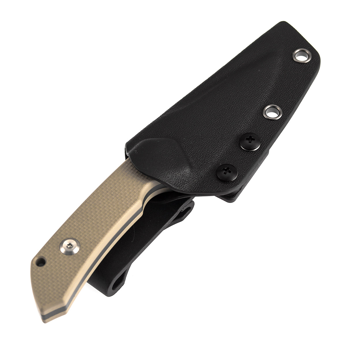 Kansept Fenrir G3034A4 light sand G10 handle scales detail
