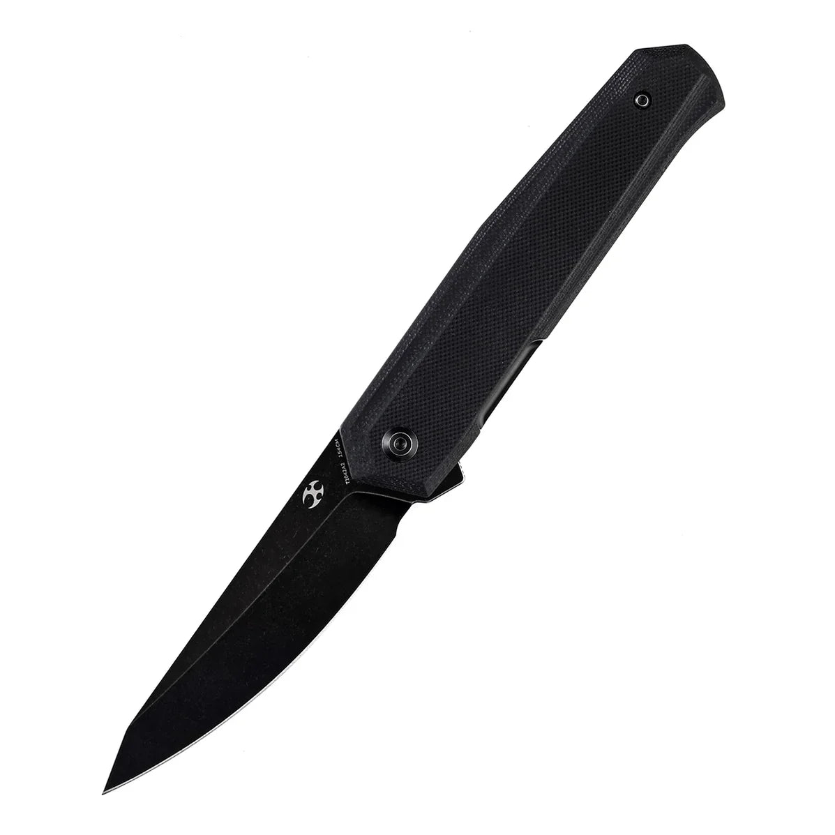 Kansept Integra T1042A2 – 3.63" Stonewashed 154CM Drop Point Blade, Black G10 Handle, Frame Lock – Designed by JK Knives