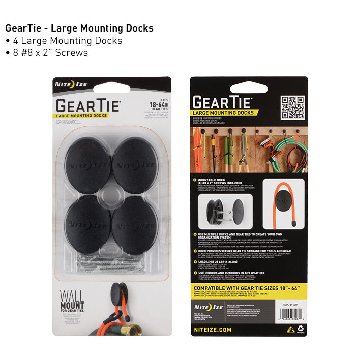 Nite Ize Gear Tie Mounting Docks - Small